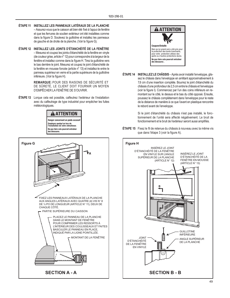 Attention | Friedrich YS13 User Manual | Page 49 / 56