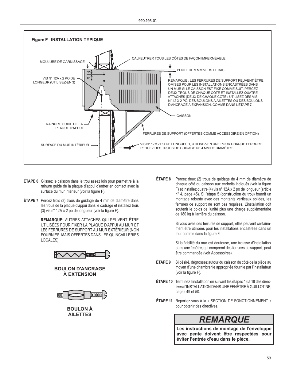 Remarque | Friedrich YS13 User Manual | Page 53 / 56