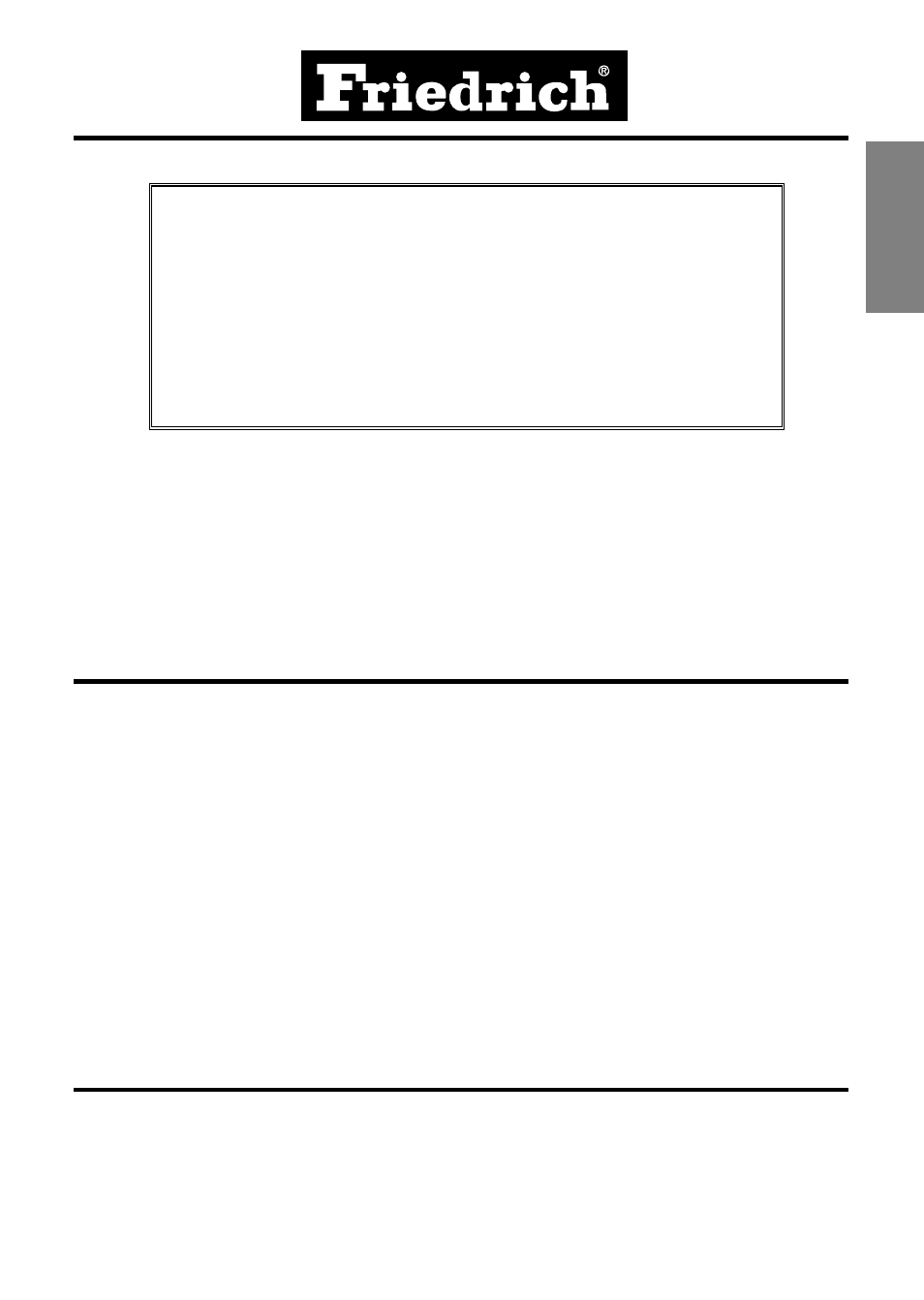 Friedrich ZStar User Manual | Page 3 / 43