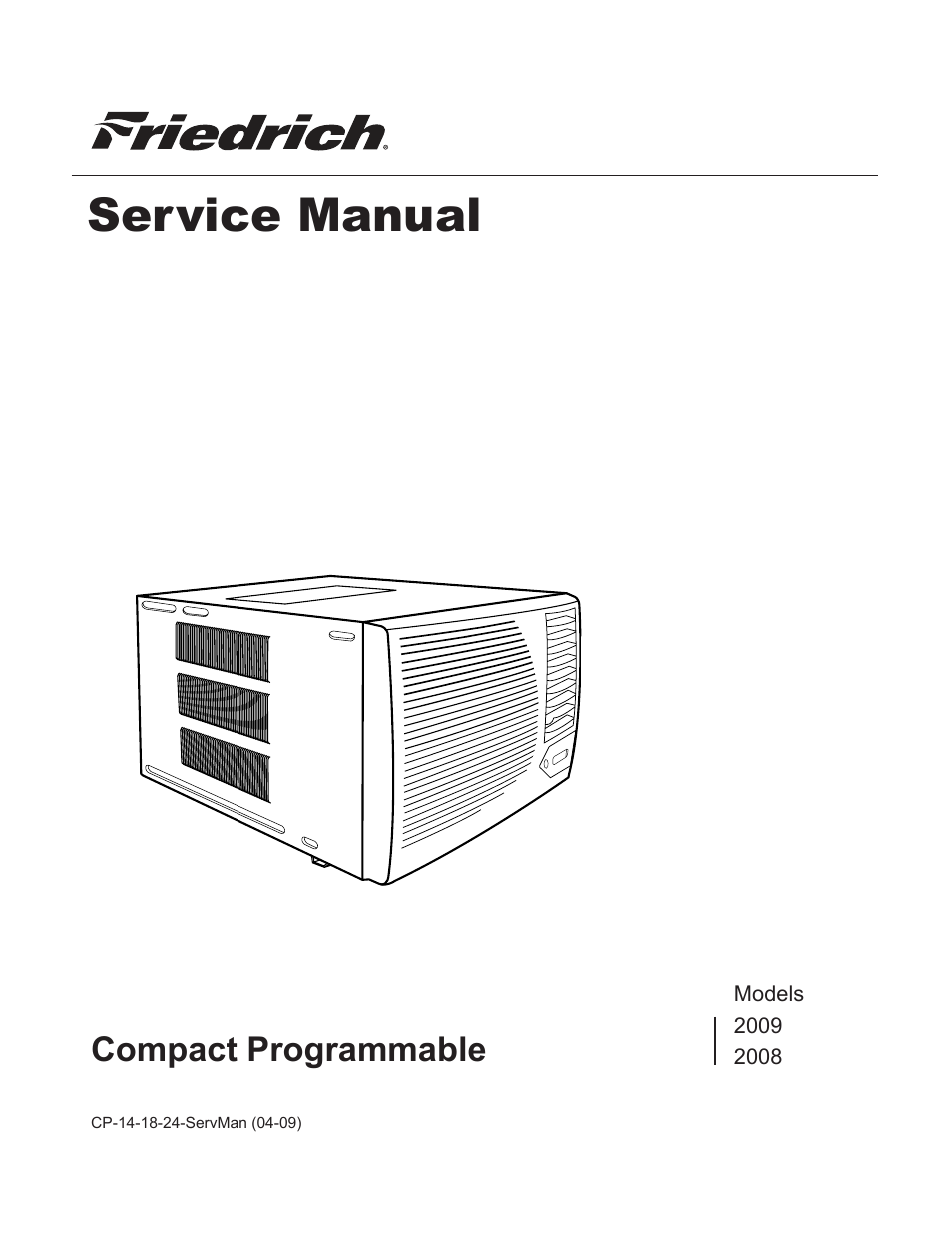 Friedrich 2008 User Manual | 44 pages