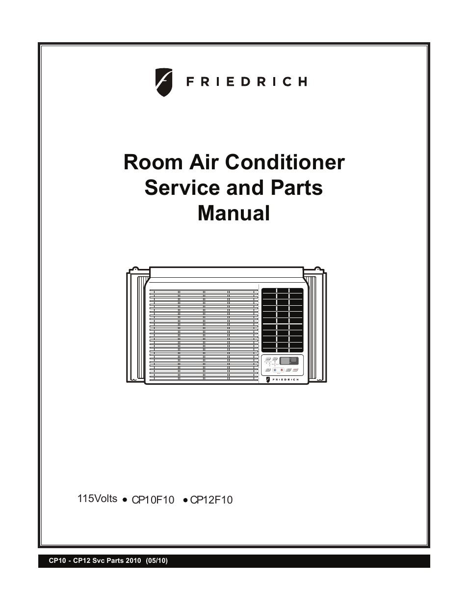 Friedrich CP10F10 User Manual | 28 pages