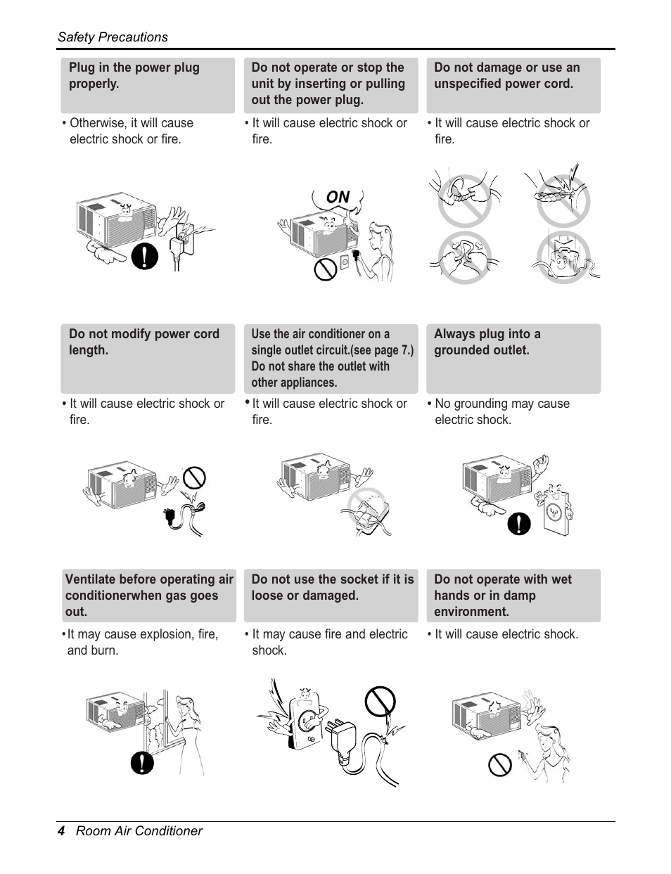 Friedrich CP10F10 User Manual | Page 4 / 28