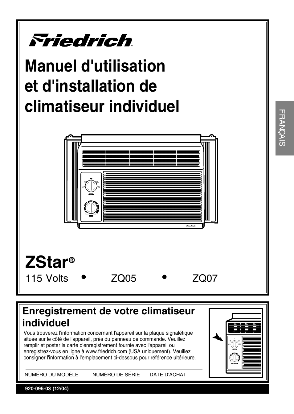 Zstar | Friedrich ZQ07 User Manual | Page 15 / 43