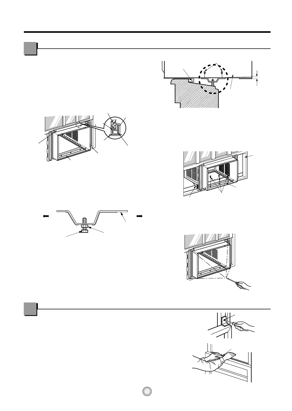 Installation instructions, Install the case in the window | Friedrich ZStar ZQ08 ZQ10 User Manual | Page 14 / 54