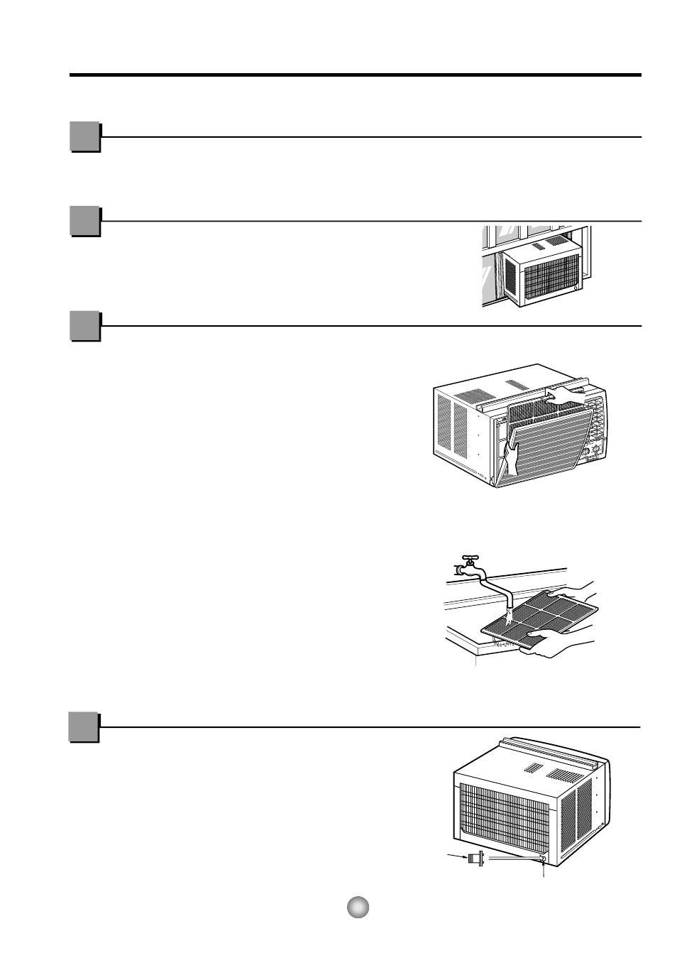 Nettoyage de filtre à air, Grille et caisse echangeurs extérieurs | Friedrich ZStar ZQ08 ZQ10 User Manual | Page 26 / 54