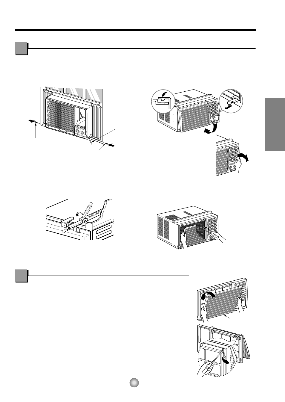 Guide d'installation, Comment utiliser la grille d’admission réversible, Installez le climatiseur dans la caisse | Français | Friedrich ZStar ZQ08 ZQ10 User Manual | Page 33 / 54