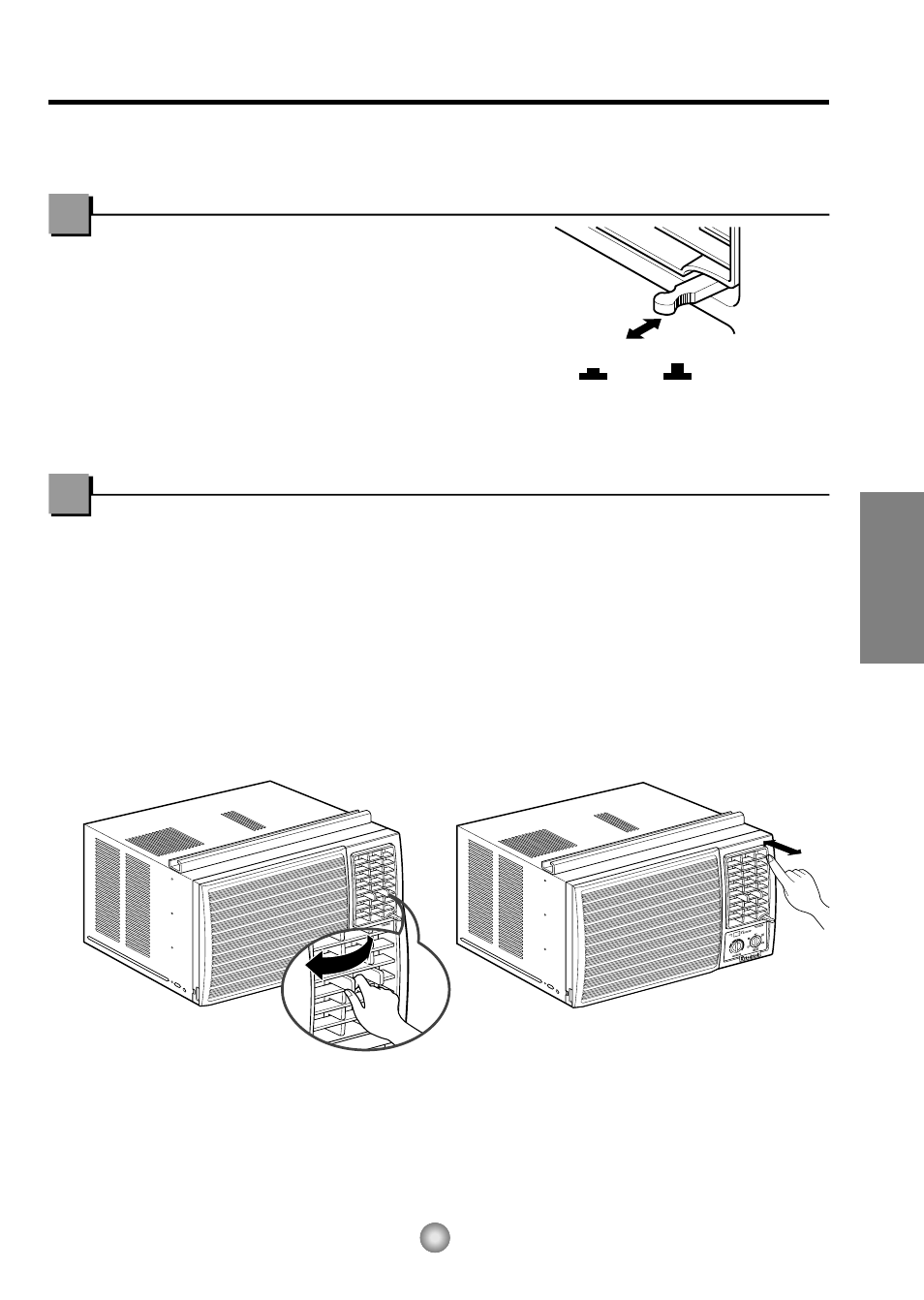 Cómo operar su friedrich zstar, Ventilación, Como controlar la direccion del aire | Español | Friedrich ZStar ZQ08 ZQ10 User Manual | Page 43 / 54