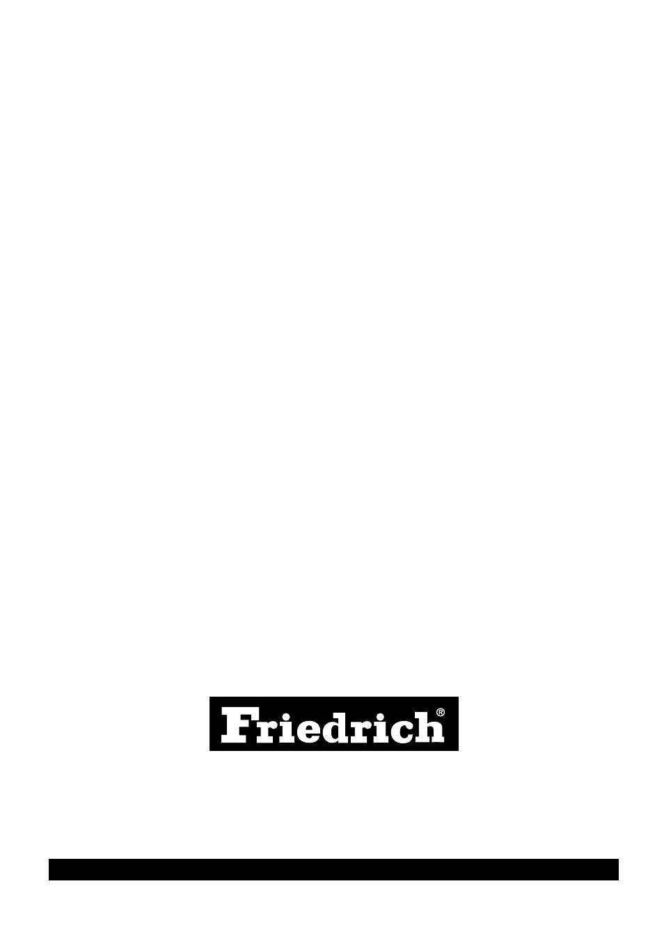 Friedrich air conditioning co | Friedrich ZStar ZQ08 ZQ10 User Manual | Page 54 / 54
