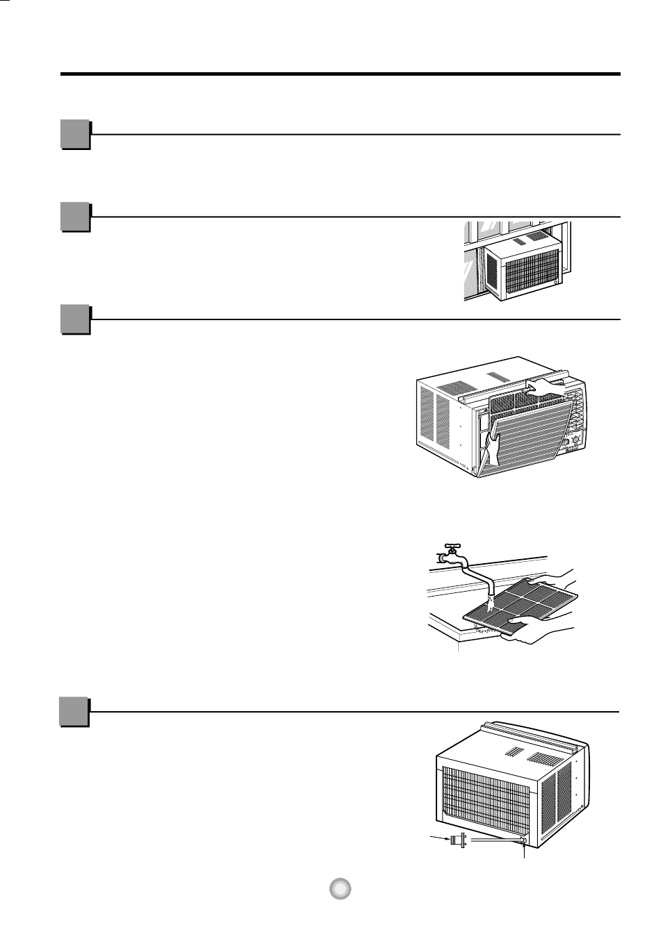 How to operate your zstar, Room air conditioner, Care and maintenance | Air filter grille and case outdoor coils drainage | Friedrich ZStar ZQ08 ZQ10 User Manual | Page 8 / 54