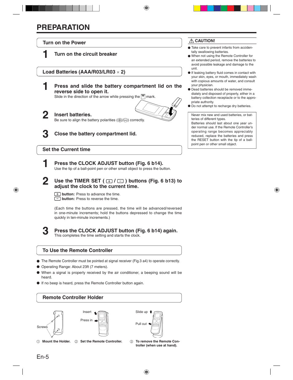 Preparation | Friedrich MR24Y3H User Manual | Page 6 / 52