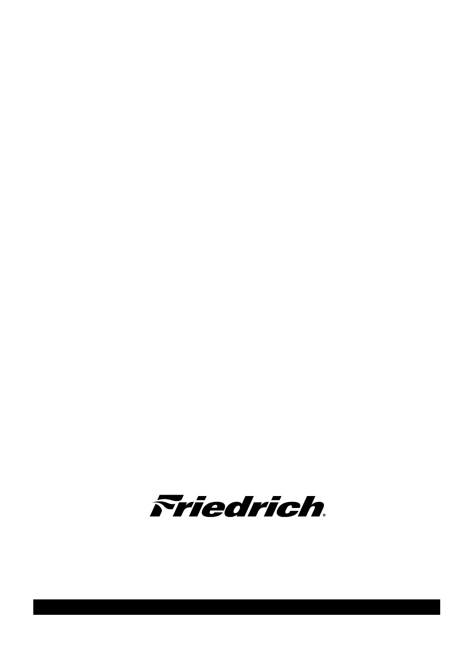 Friedrich air conditioning co | Friedrich CP05 CP Line User Manual | Page 43 / 43