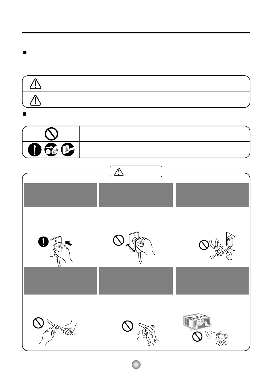 Mesures de sécurité, Attention, Avertissement | Friedrich CP06/CP08 User Manual | Page 23 / 59