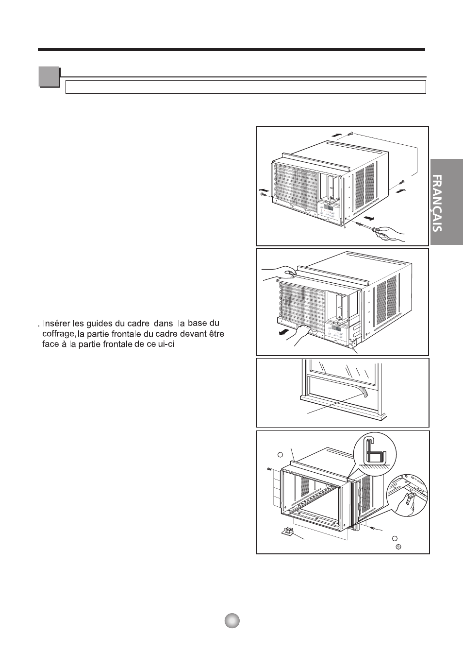 Outils recommandés, Préparation du cadre, Français | Friedrich CP06/CP08 User Manual | Page 32 / 59
