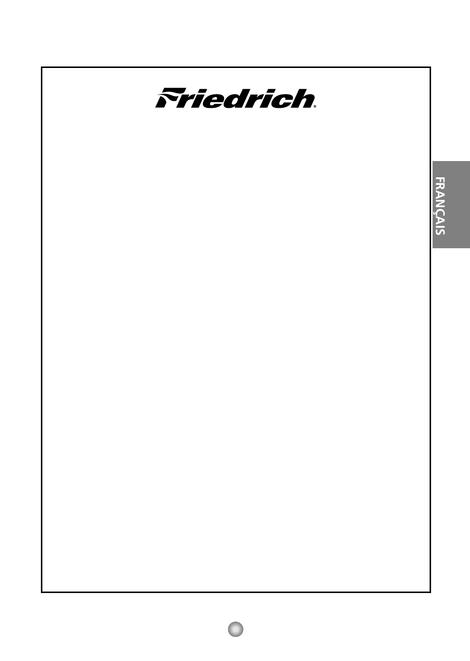 Garantie limitée – climatiseurs friedrich, Français, Friedrich air conditioning co | Friedrich CP06/CP08 User Manual | Page 38 / 59