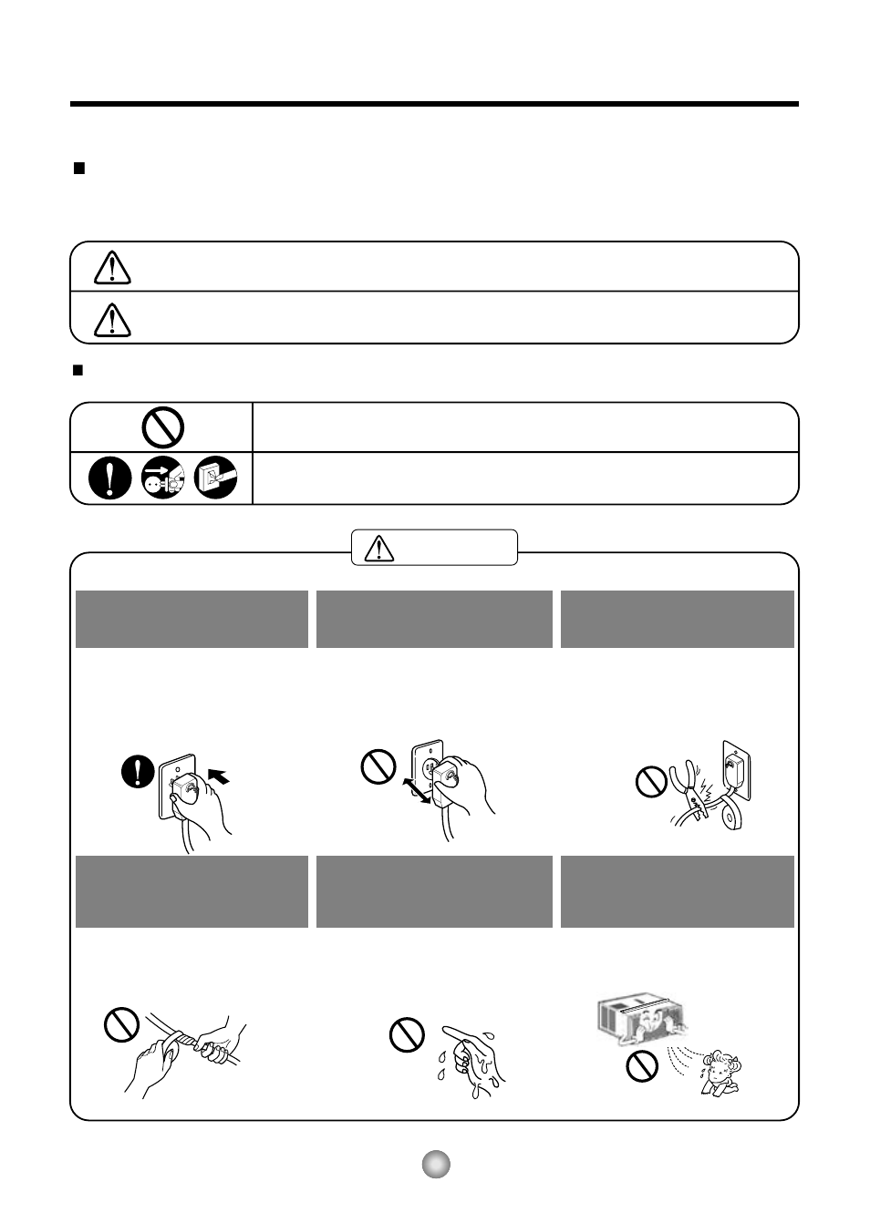 Precauciones de segoridad, Advertencia, Precaucion | Friedrich CP06/CP08 User Manual | Page 42 / 59