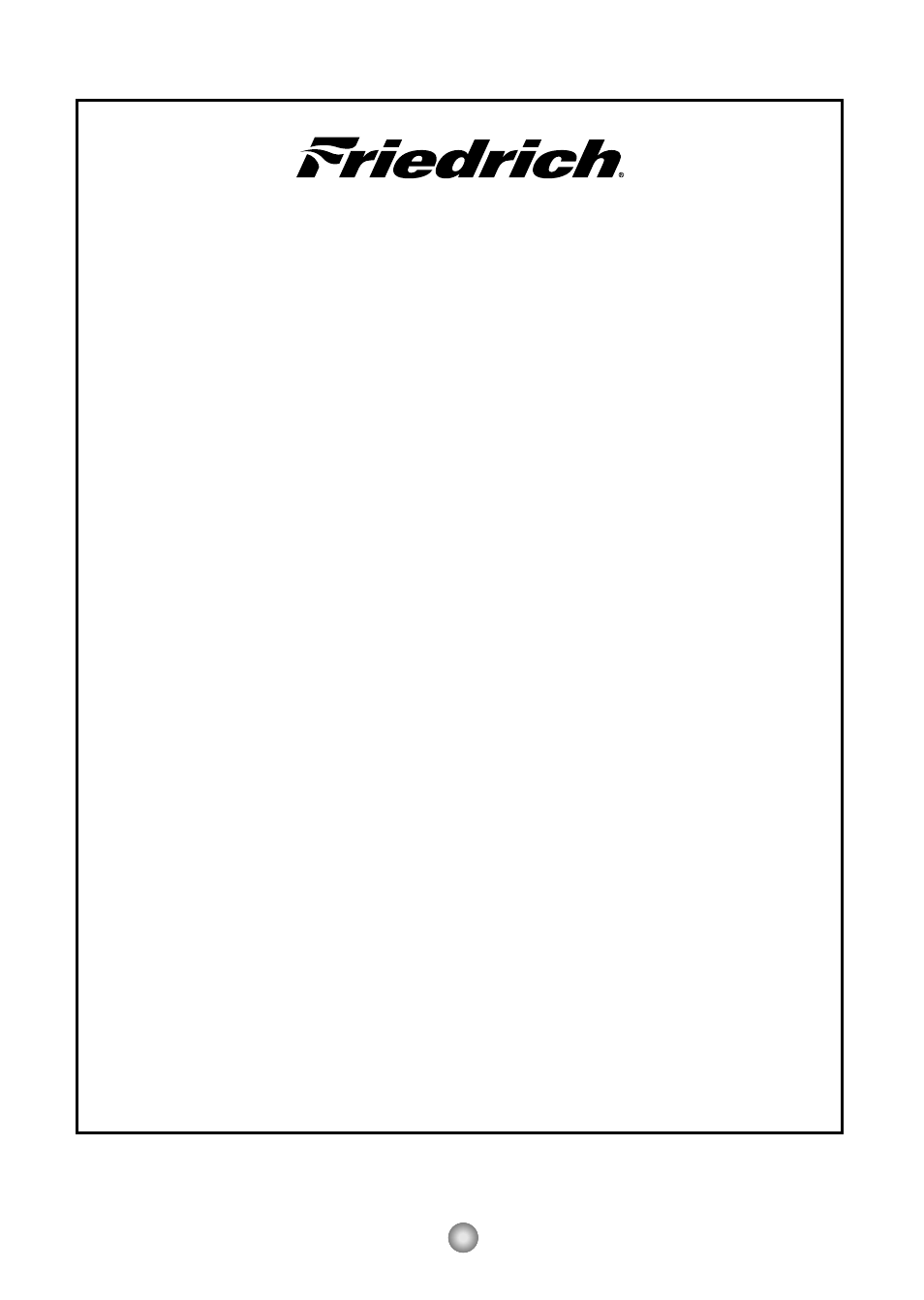 Friedrich air conditioning co | Friedrich CP06/CP08 User Manual | Page 58 / 59