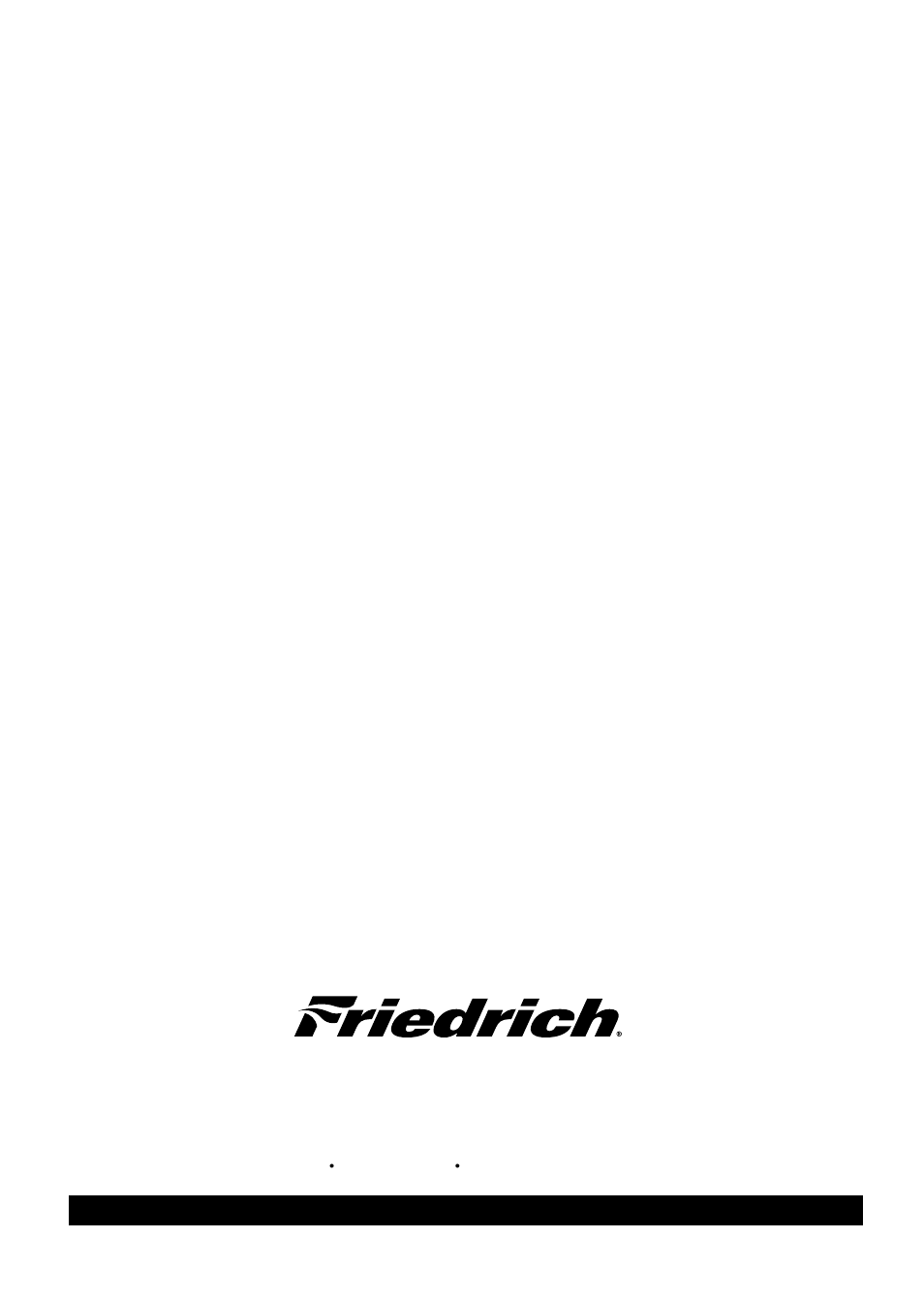 Friedrich air conditioning co | Friedrich CP06/CP08 User Manual | Page 59 / 59