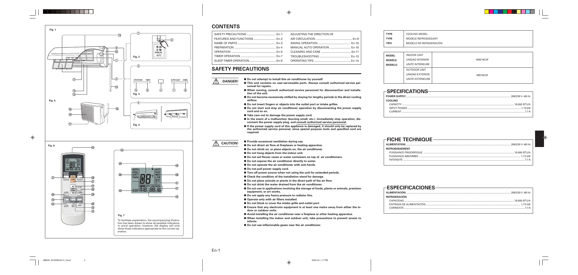 Friedrich MR18C3F User Manual | Page 2 / 50