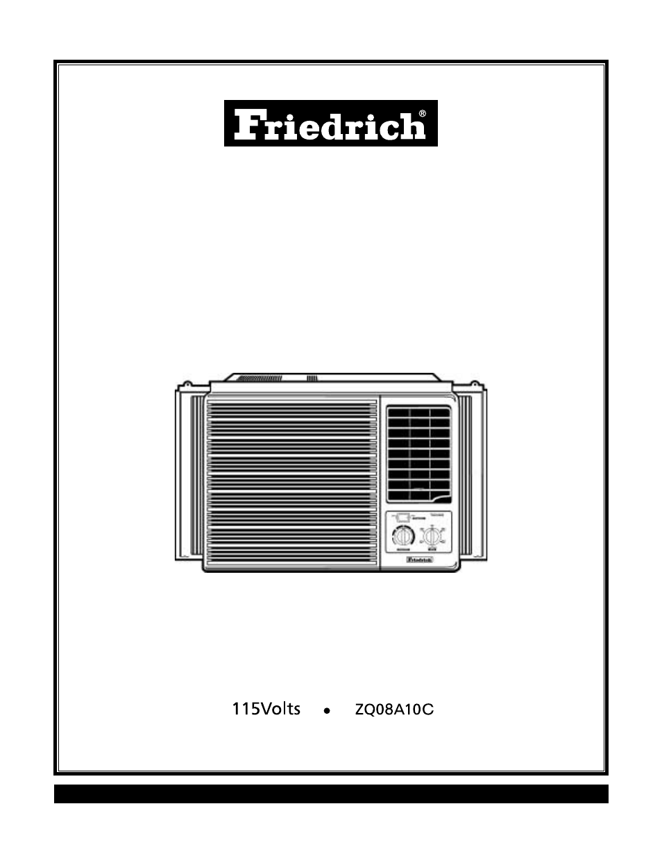 Friedrich ZQ08A10C User Manual | 28 pages
