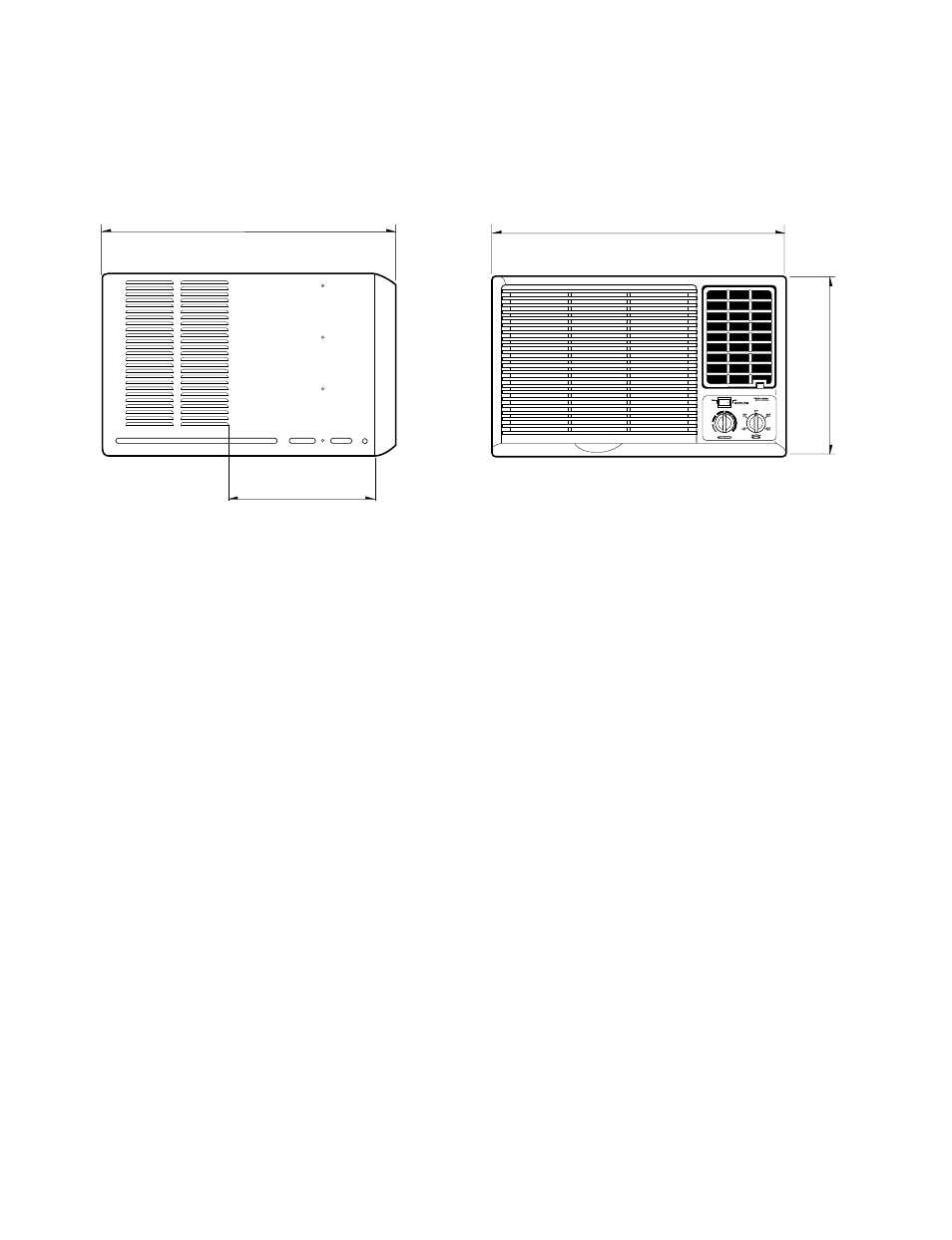 Troubleshooting guide, 1 outside dimensions | Friedrich ZQ08A10C User Manual | Page 17 / 28