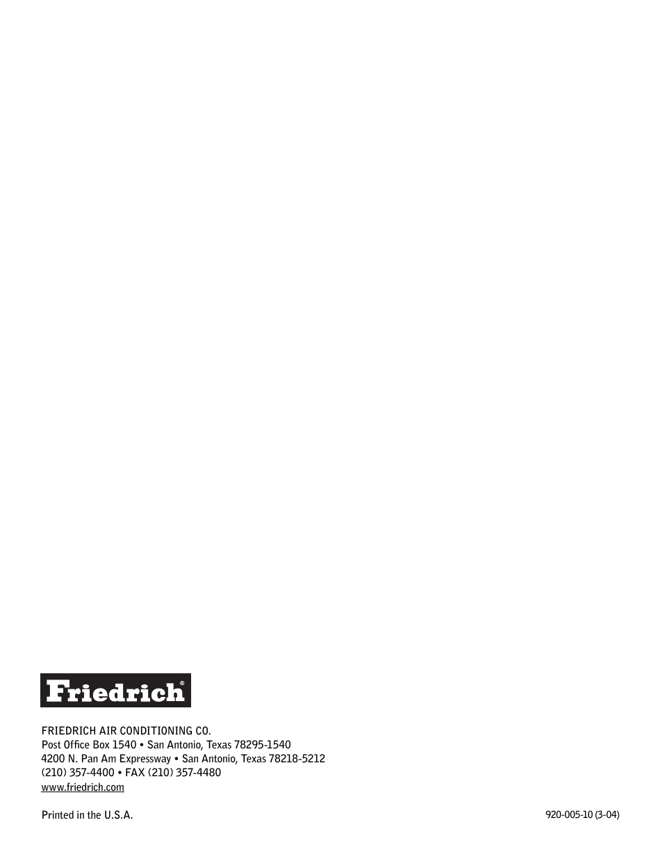 Friedrich KS12 User Manual | Page 24 / 24