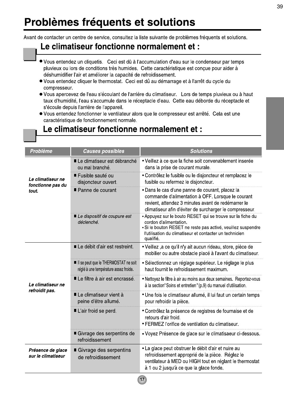 Français | Friedrich CP08 User Manual | Page 39 / 62