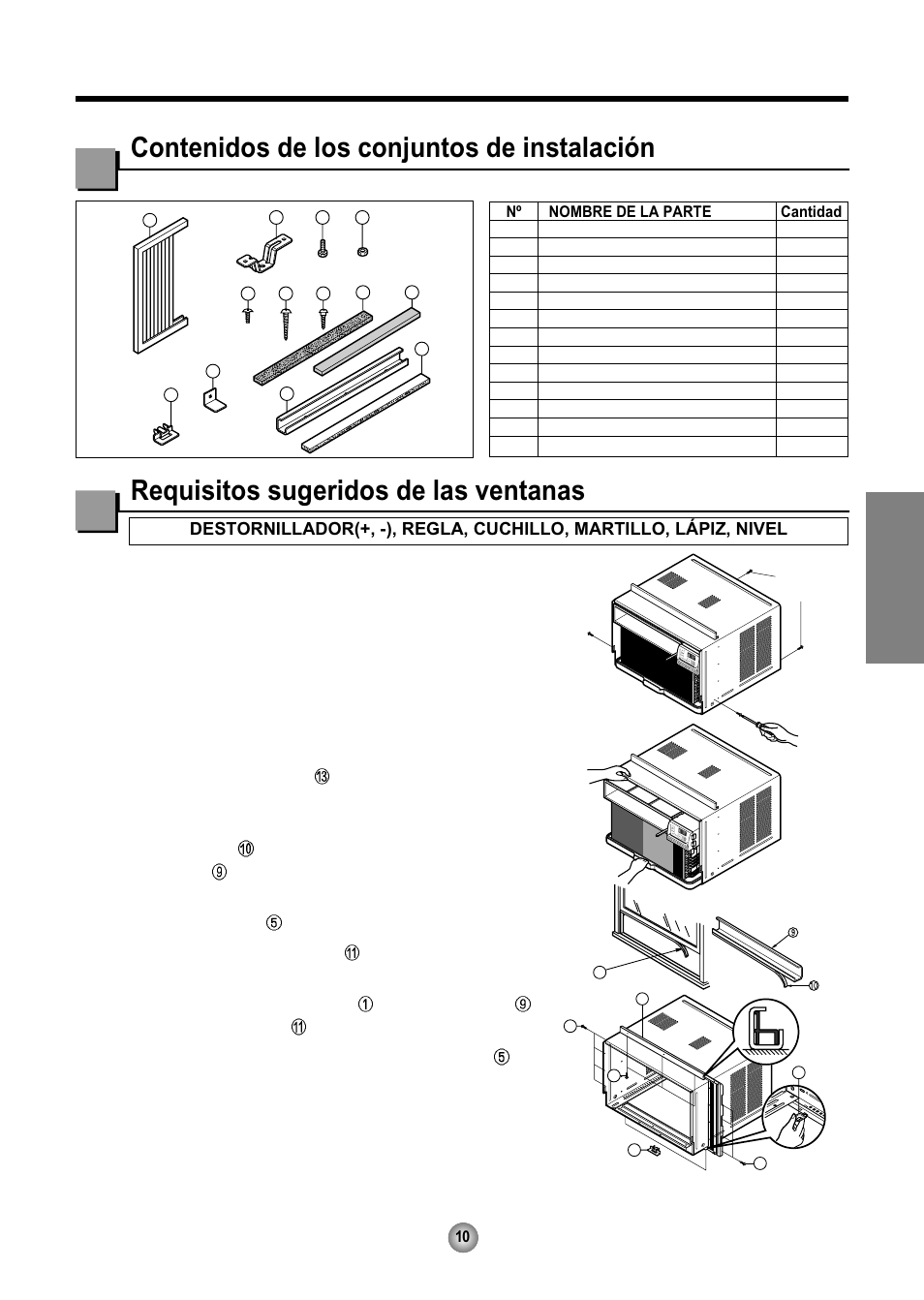 Español, Preparación del chasis | Friedrich CP08 User Manual | Page 53 / 62
