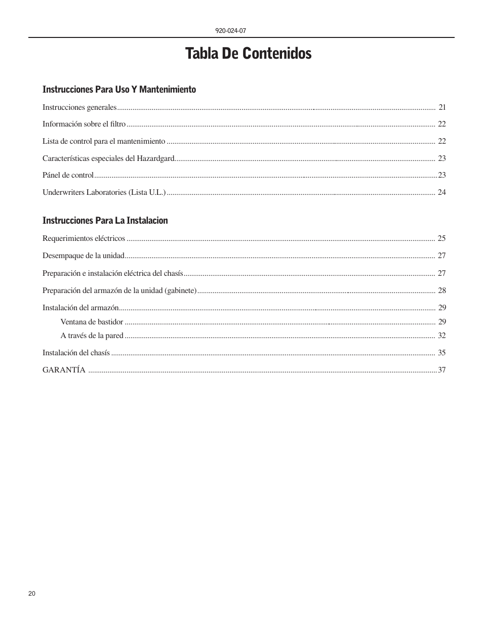 Friedrich HAZARDGARD SH15 User Manual | Page 20 / 60