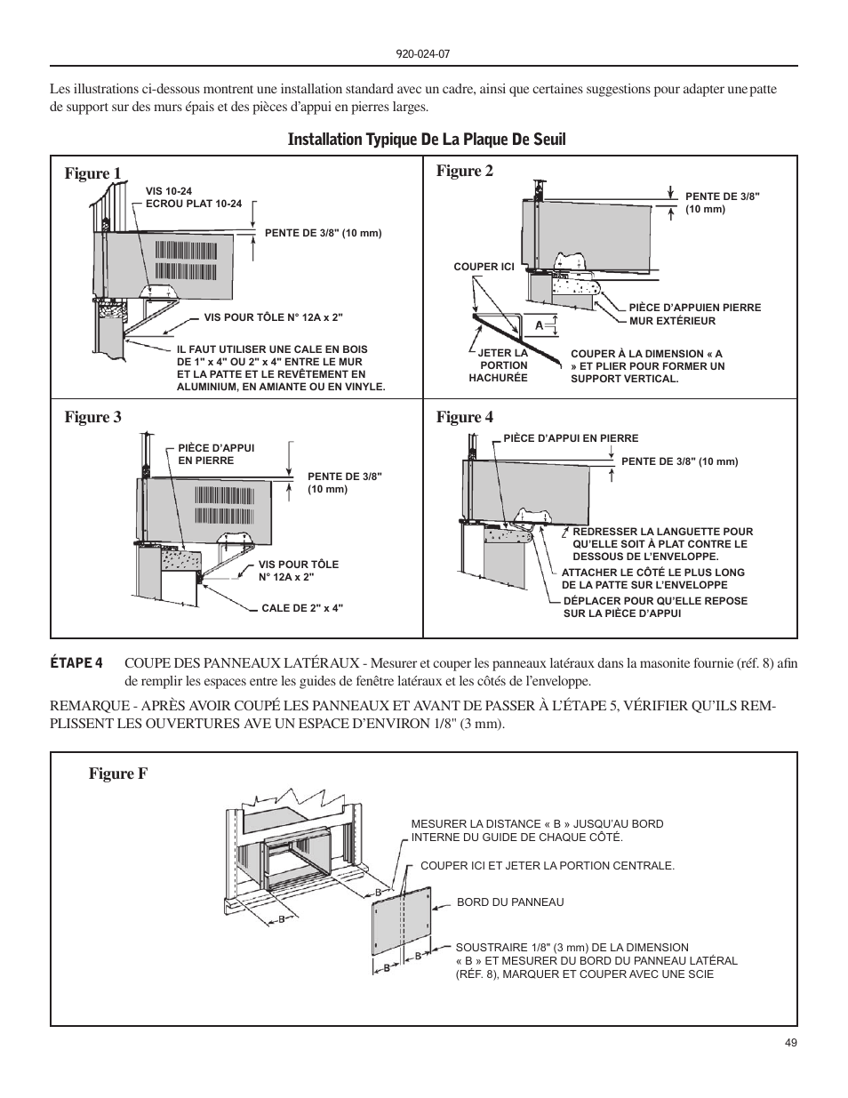 Figure f, Figure 3 figure 1 figure 4 | Friedrich HAZARDGARD SH15 User Manual | Page 49 / 60