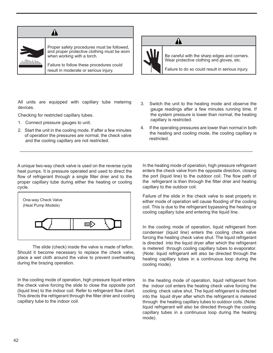 Warning, Hermetic components check | Friedrich KUHL R-410A User Manual | Page 43 / 87