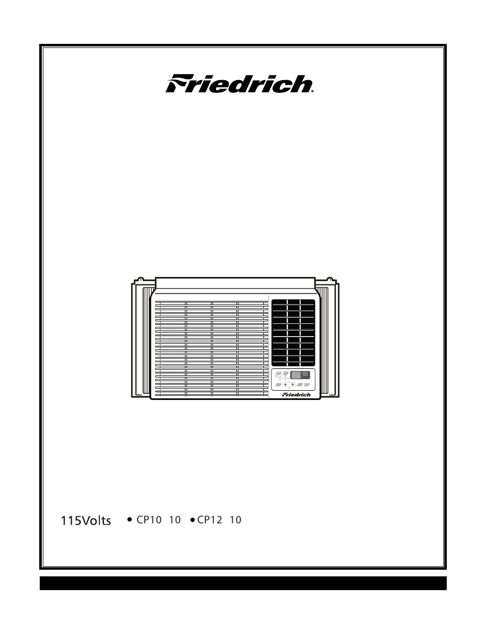 Friedrich CP10E10 User Manual | 30 pages