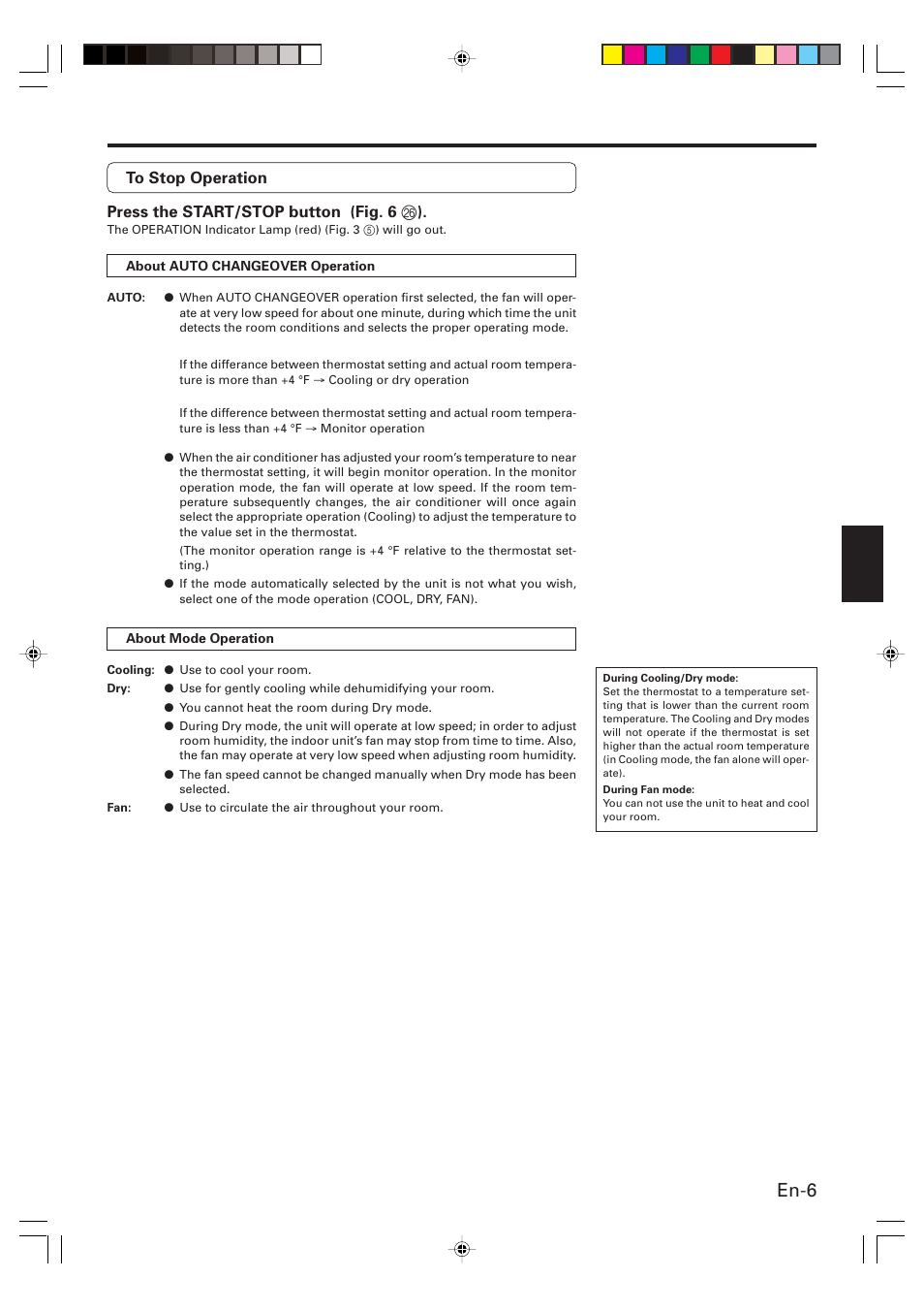 En-6 | Friedrich MW24C3G User Manual | Page 7 / 18