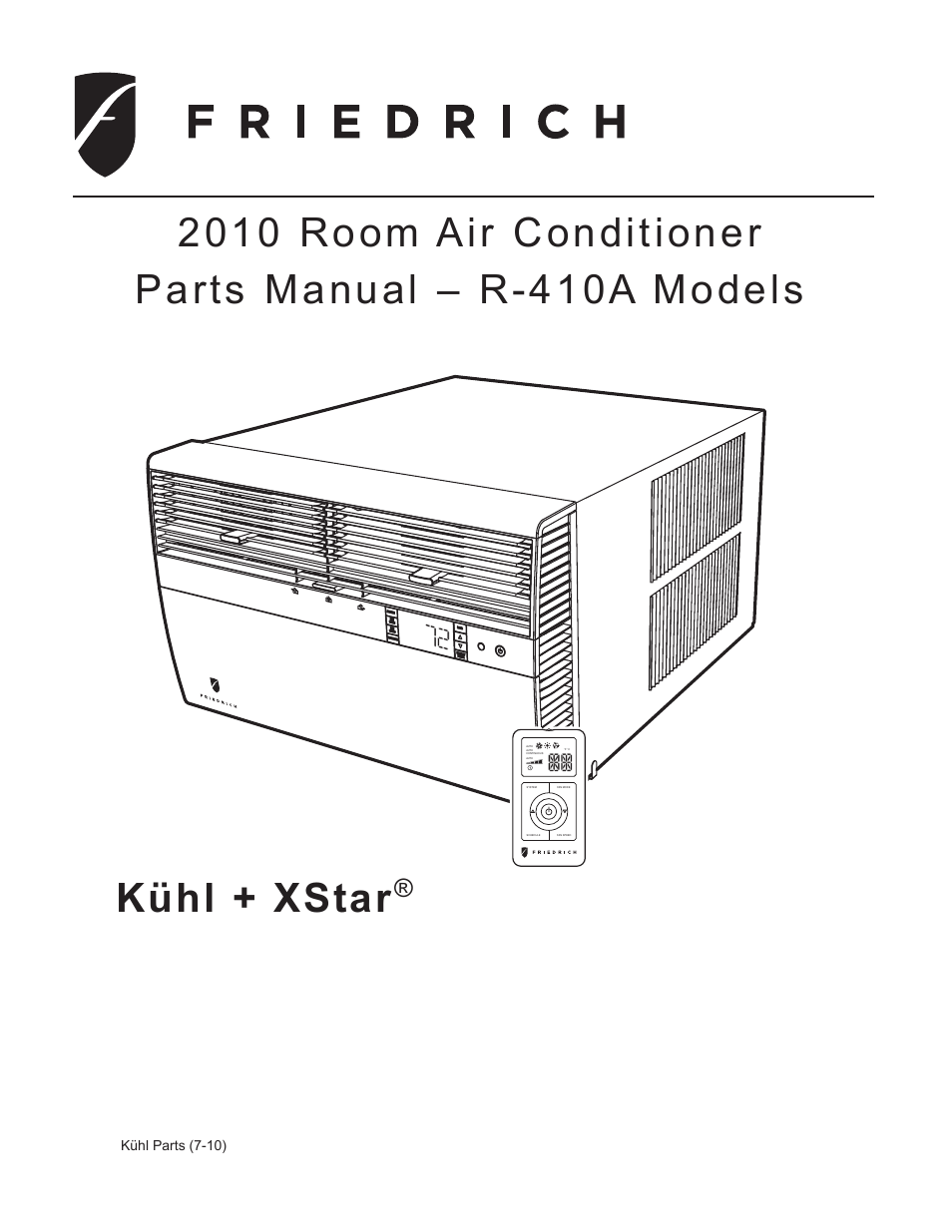 Friedrich KUHL + XSTAR R-410A User Manual | 16 pages