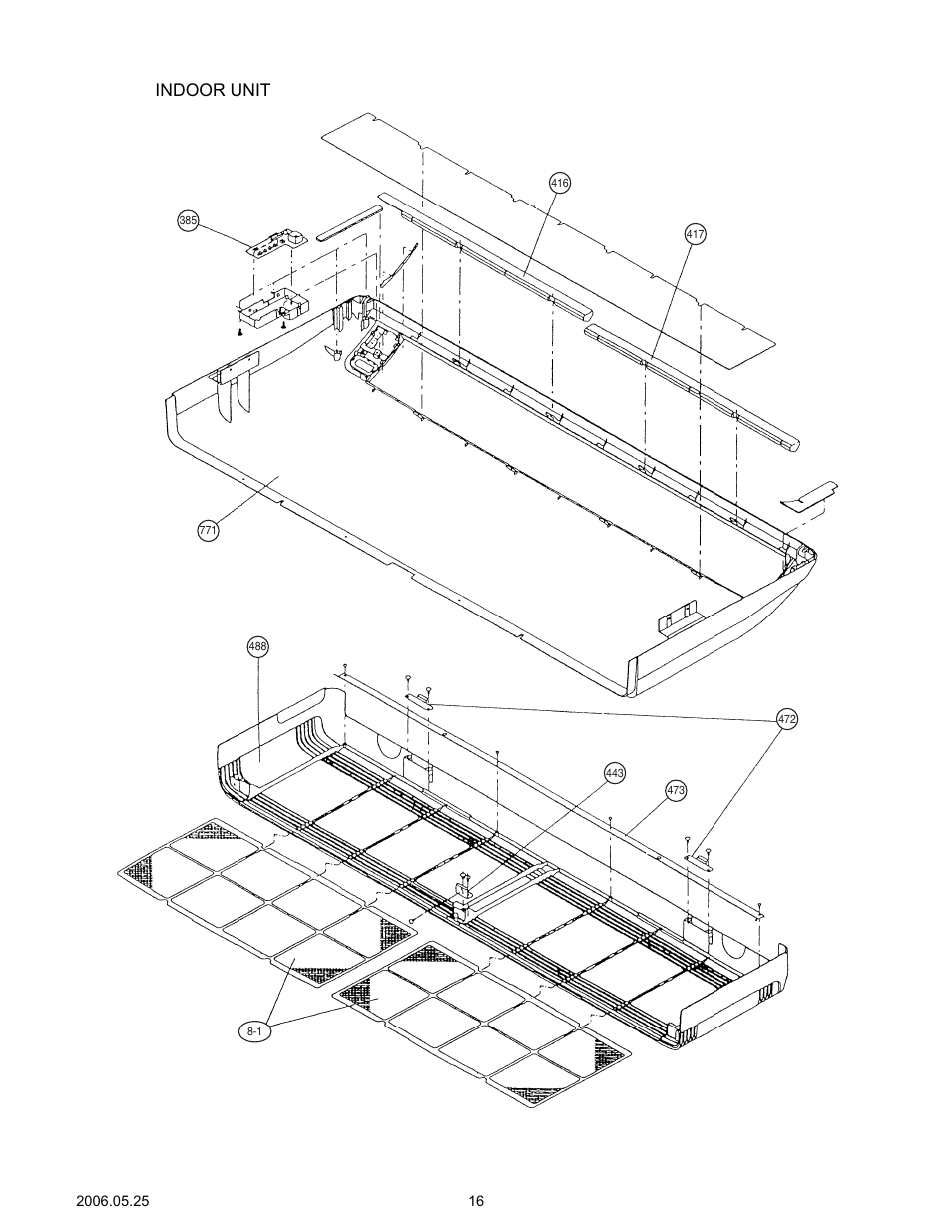 Indoor unit | Friedrich MS24Y3F User Manual | Page 17 / 29