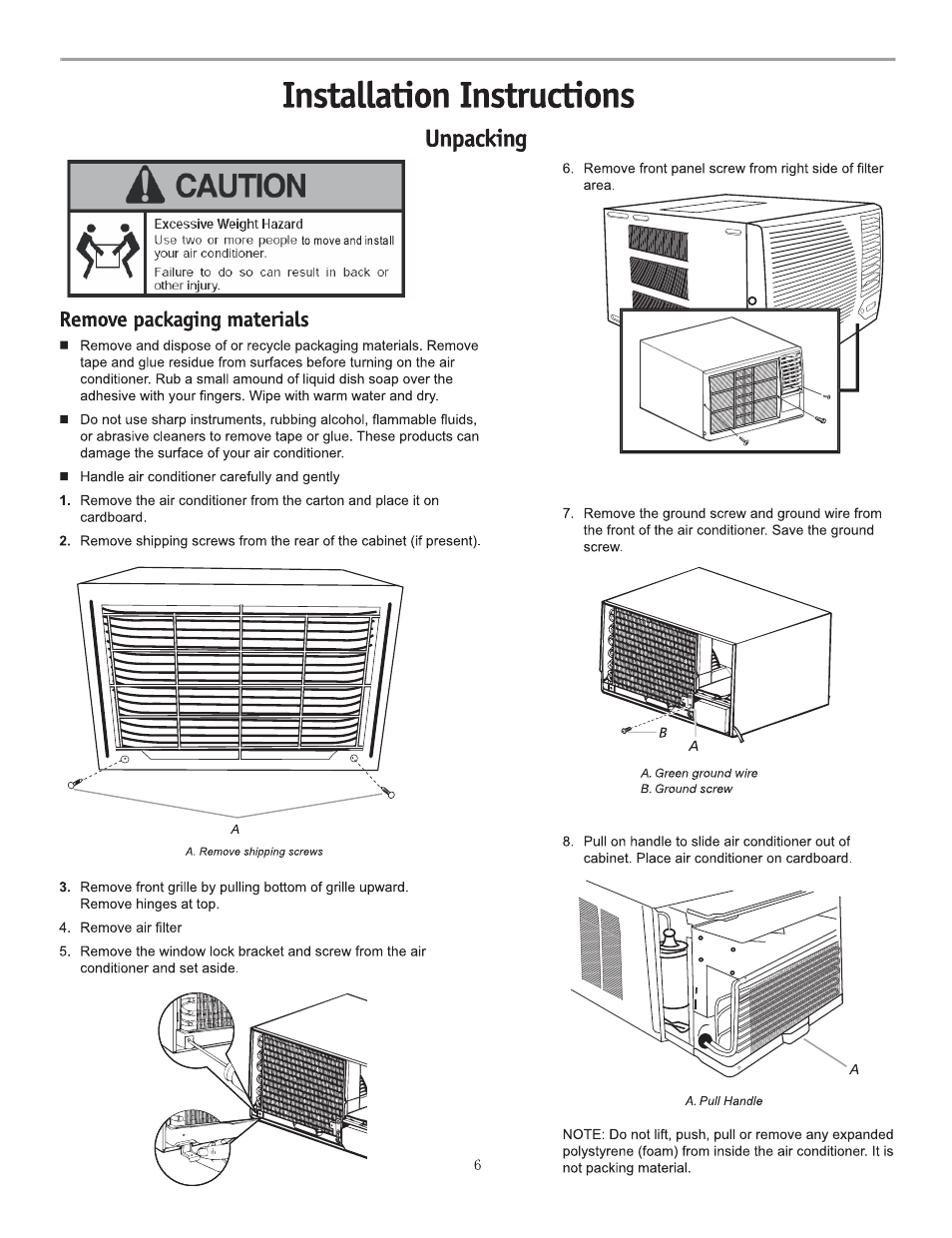 Friedrich CP15F10A User Manual | Page 8 / 20