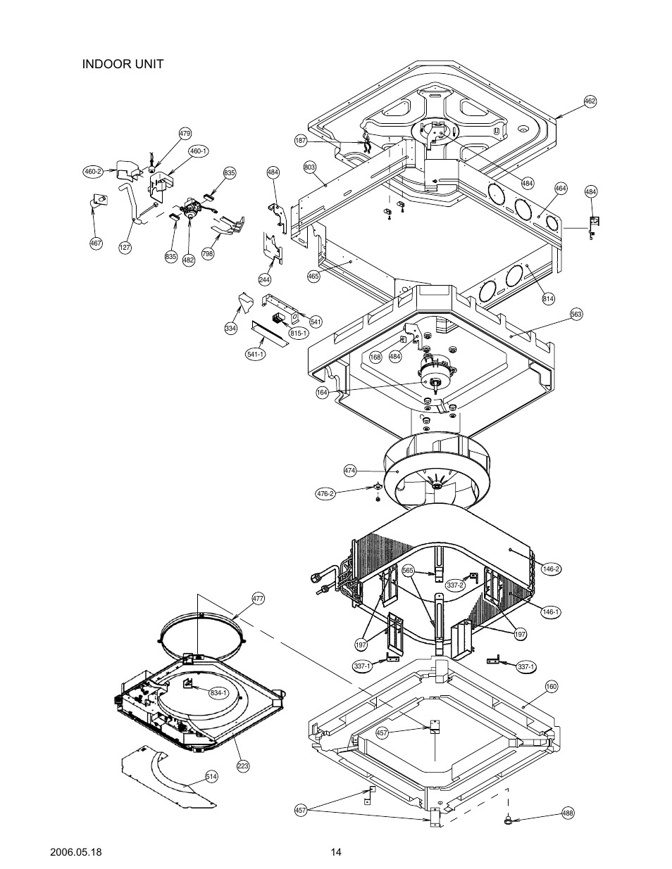 Indoor unit | Friedrich MC24Y3F User Manual | Page 15 / 25