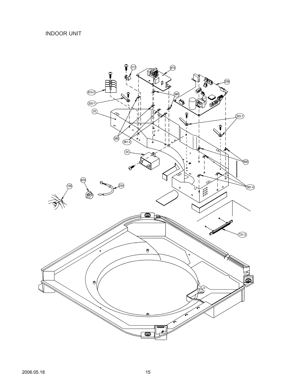 Indoor unit | Friedrich MC24Y3F User Manual | Page 16 / 25