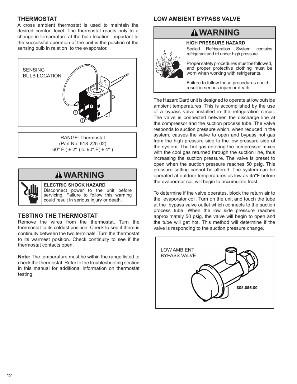 Warning | Friedrich HAZARDGARG R-410A User Manual | Page 13 / 32