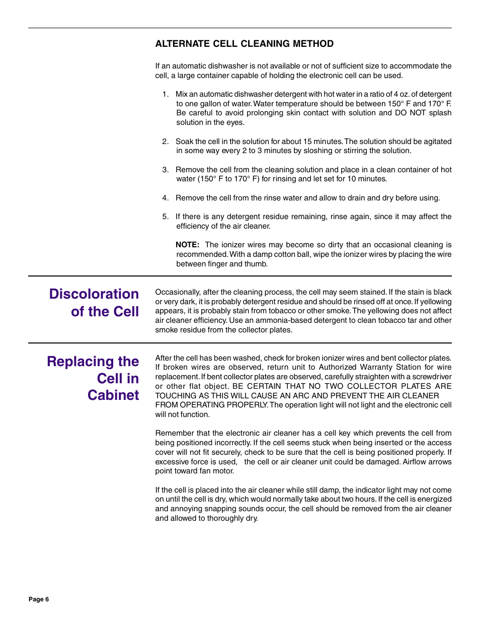 Friedrich C-90A User Manual | Page 6 / 31