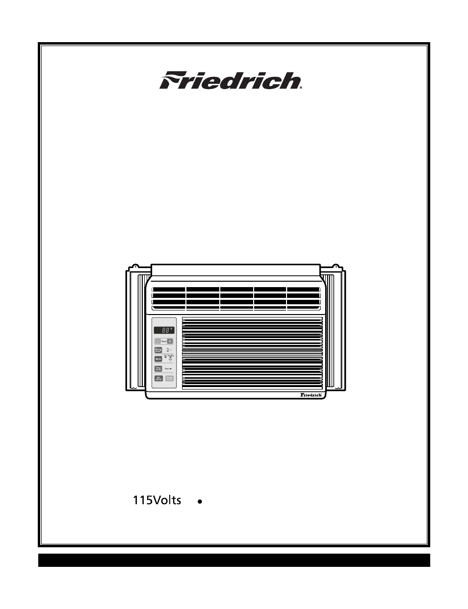 Friedrich CP05C10 User Manual | 24 pages