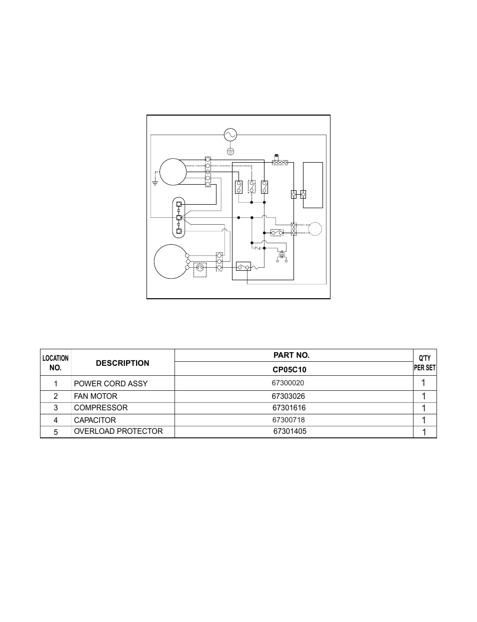 Circuit diagram | Friedrich CP05C10 User Manual | Page 19 / 24