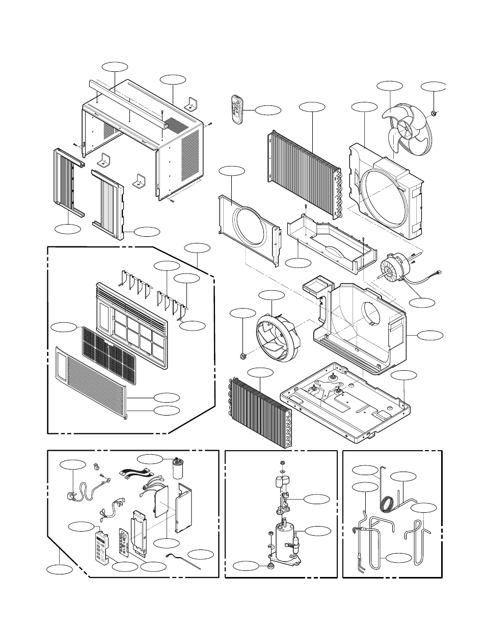 Exploded view | Friedrich CP05C10 User Manual | Page 20 / 24