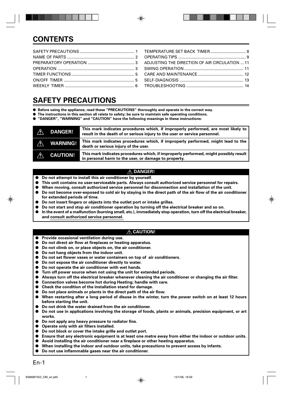 Friedrich 9368987053 User Manual | Page 2 / 52
