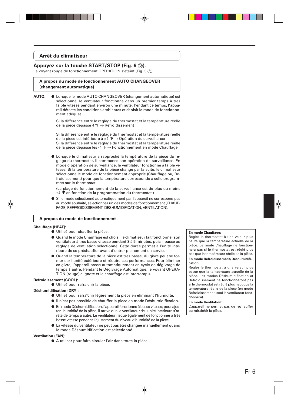Fr-6 | Friedrich MR09Y1F MR12Y1F User Manual | Page 21 / 46