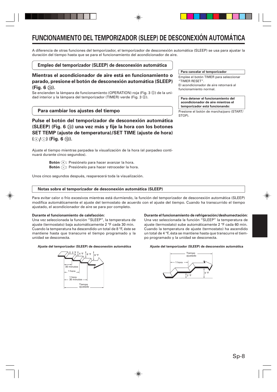 Sp-8 | Friedrich MR09Y1F MR12Y1F User Manual | Page 37 / 46