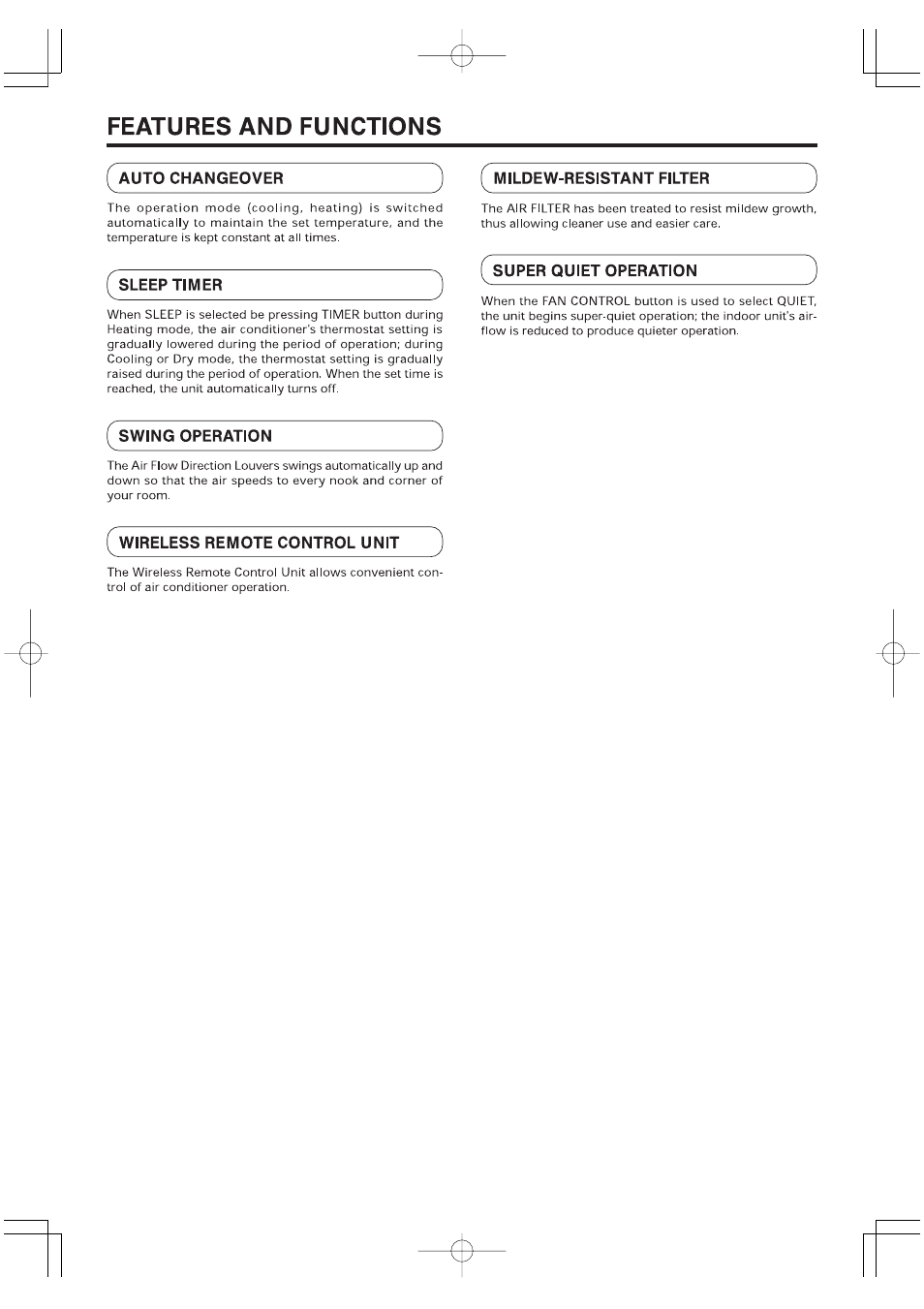 Friedrich MR09Y1F MR12Y1F User Manual | Page 4 / 46