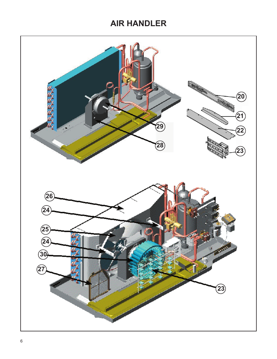 Air handler | Friedrich E07K**B User Manual | Page 6 / 12