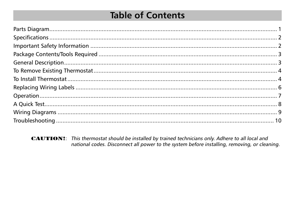 Friedrich RT4 User Manual | Page 2 / 13