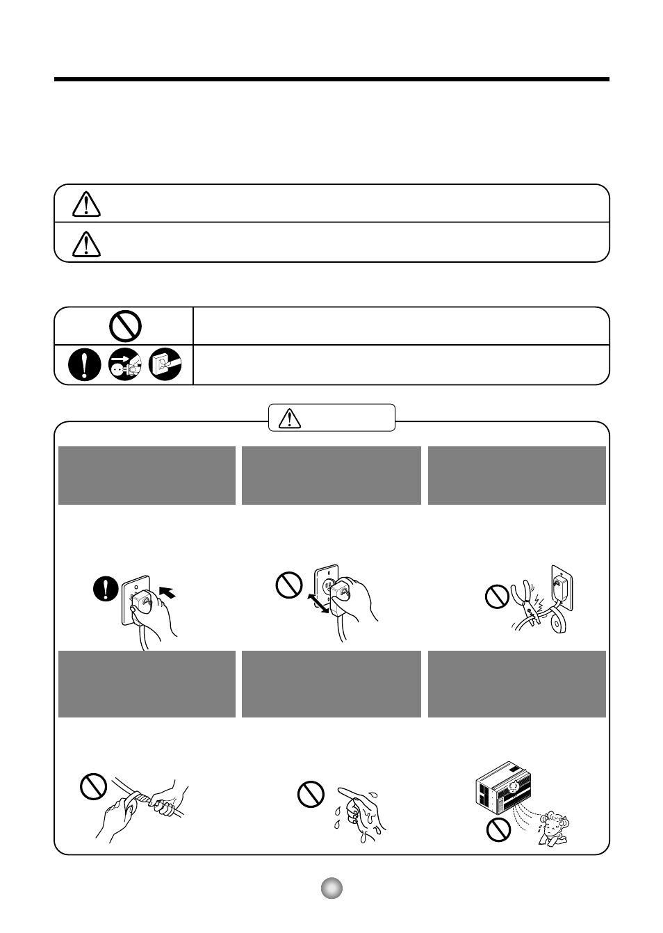 Mesures de sécurité, Attention, Avertissement | Friedrich CP12 User Manual | Page 24 / 58