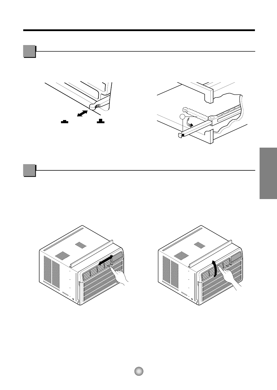 Ajustar la dirección del flujo de aire, Control de ventilación, Español | Friedrich CP12 User Manual | Page 46 / 58